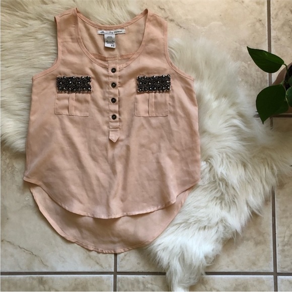 American Rag Tops - American Rag Studded Blouse